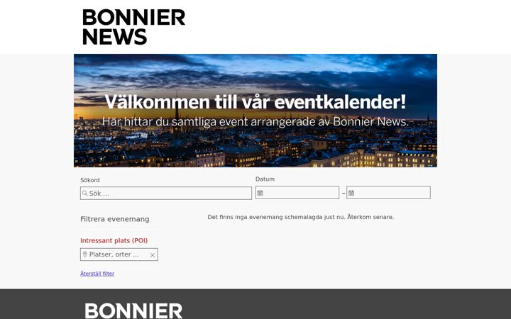 Screenshot von bonniernewsevents.se