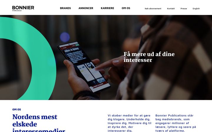 Screenshot of bonnierpublications.com