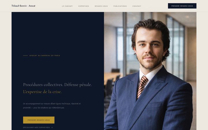 Screenshot of bonninavocat.fr