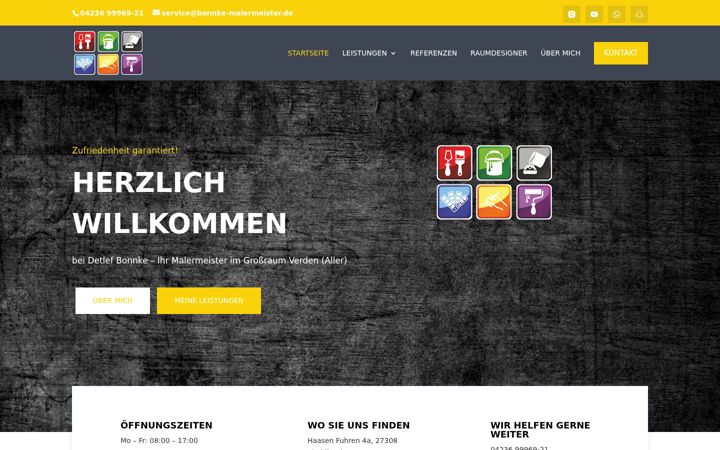 Screenshot of bonnke-malermeister.de