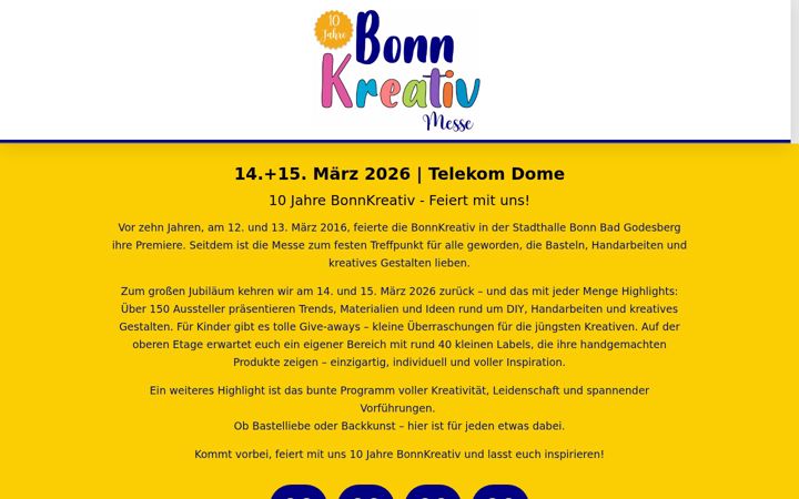 Screenshot of bonnkreativmesse.de