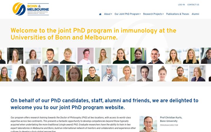 Screenshot of bonnmelb-phdprogram.com