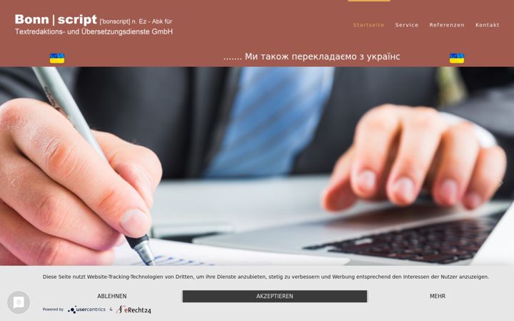 Screenshot of bonnscript.de