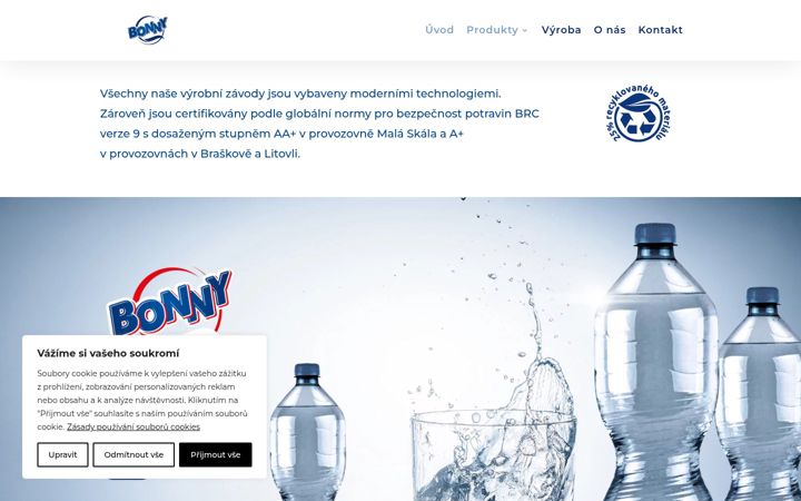 Screenshot of bonny-drink.cz
