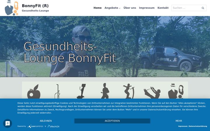 Екранна снимка на bonnyfit.de
