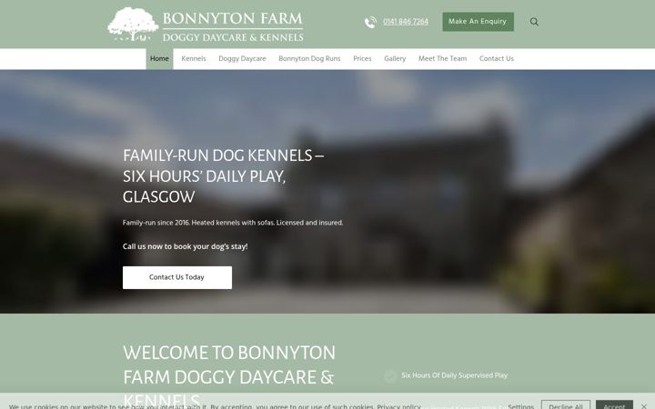 Screenshot of bonnytonfarm.co.uk