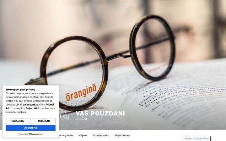 Screenshot of bono-optika.hr