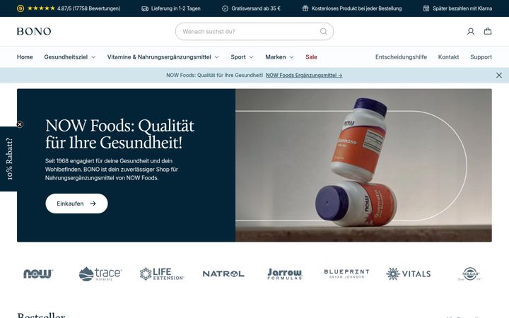 Screenshot of bono.de