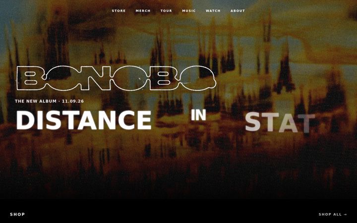 Screenshot of bonobomusic.com