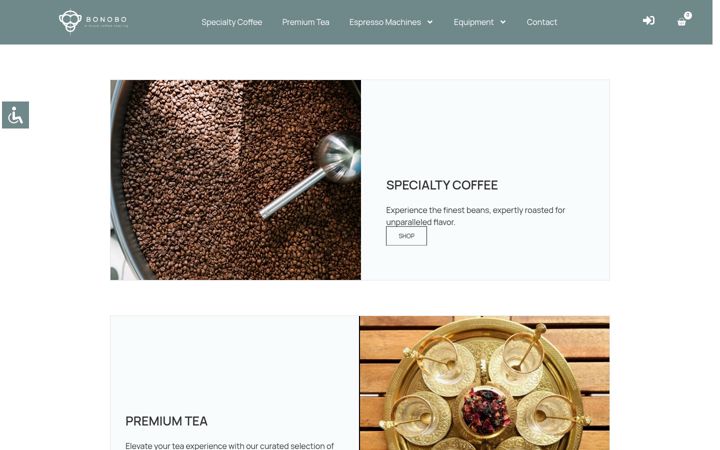 Screenshot of bonoboroasters.com