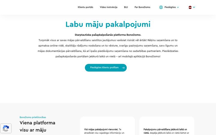 Screenshot of bonodomo.lv