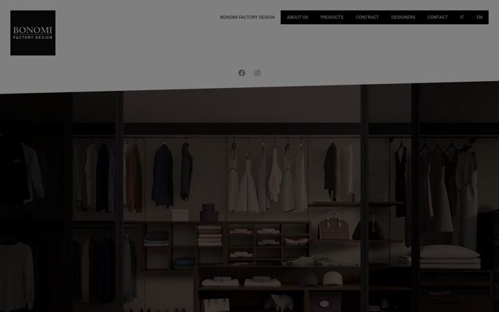 Screenshot of bonomifactorydesign.com