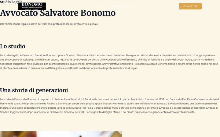 Screenshot of bonomostudiolegale.com