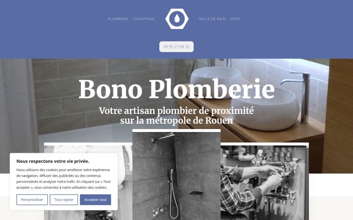 Screenshot of bonoplomberie.fr