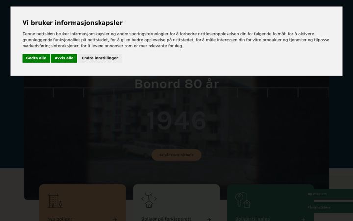 Screenshot of bonord.no