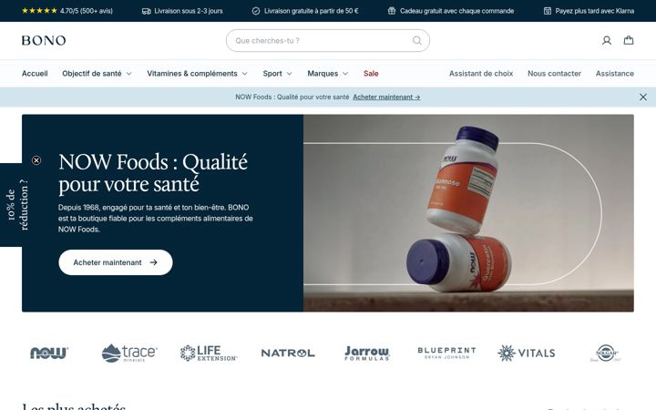 Screenshot of bonosante.fr