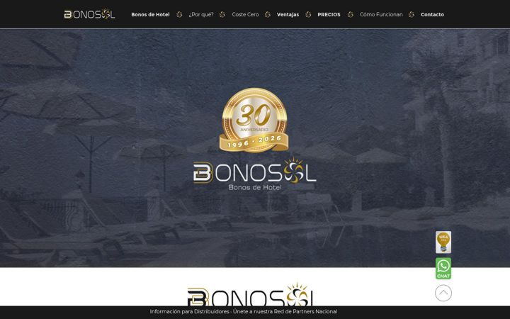 Screenshot stránky bonosdehotel.net