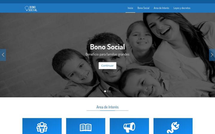 Screenshot of bonosocial.com