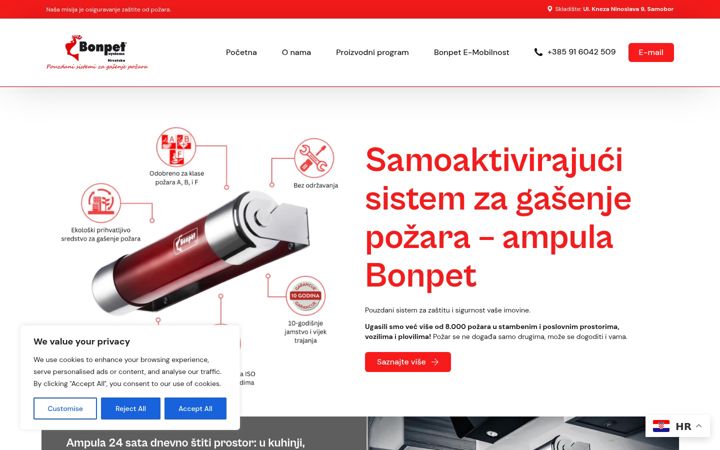 Screenshot of bonpet.hr