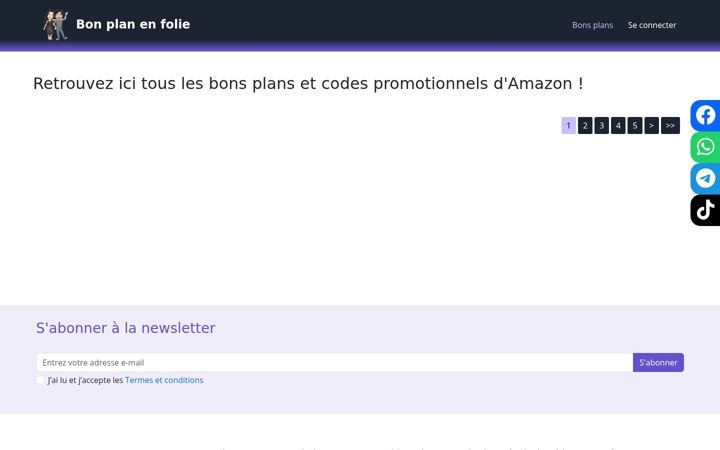 Screenshot of bonplanenfolie.com