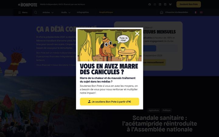 Screenshot of bonpote.com