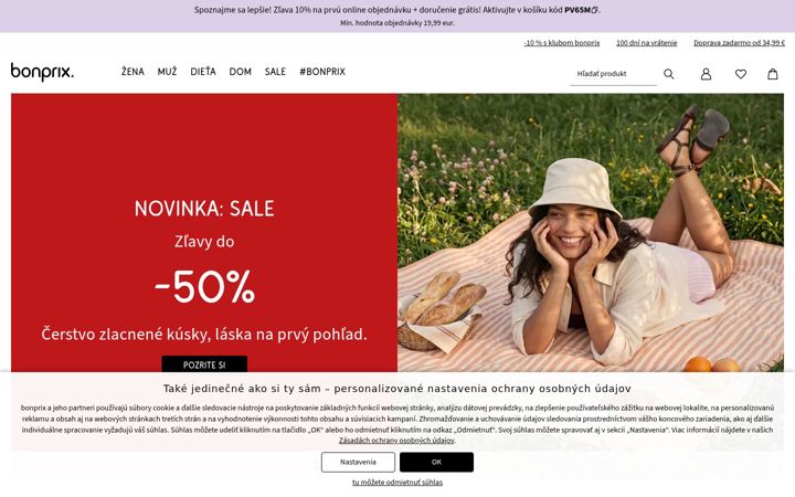 Screenshot of bonprix.sk
