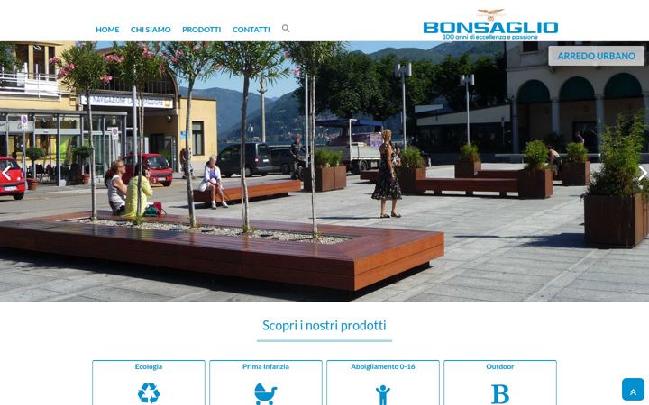 Screenshot stránky bonsaglio.it