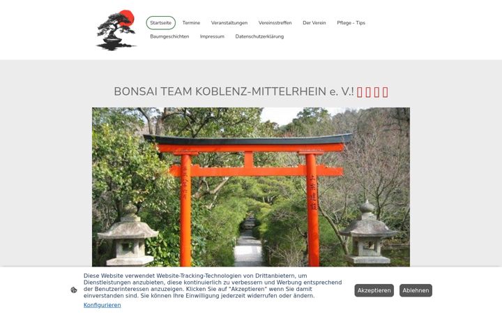 Screenshot stránky bonsai-kunst.de