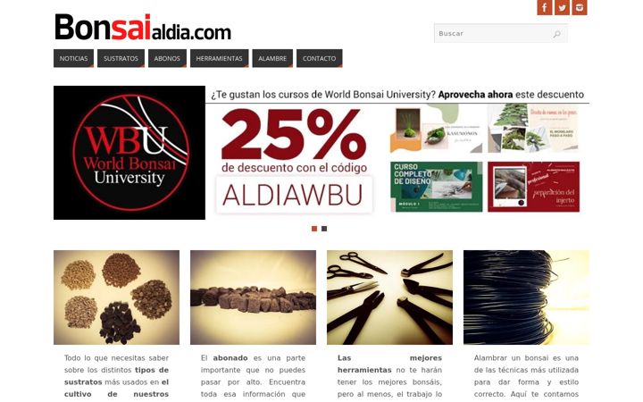 Screenshot stránky bonsaialdia.com