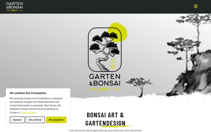 Screenshot of bonsaiart.ch