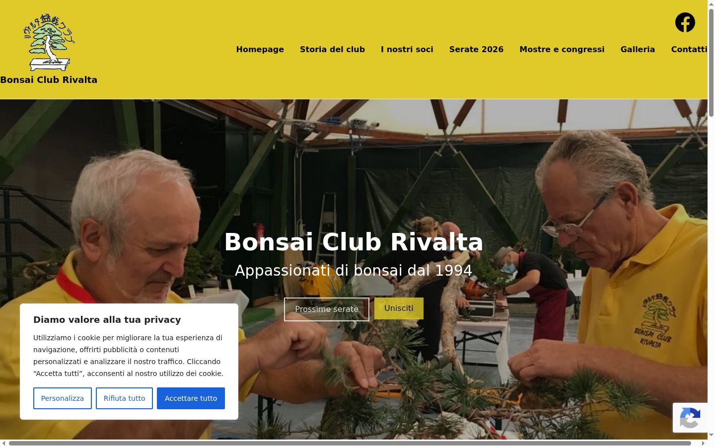 Screenshot tal-banner tal-kunsens muri qabel kwalunkwe interazzjoni