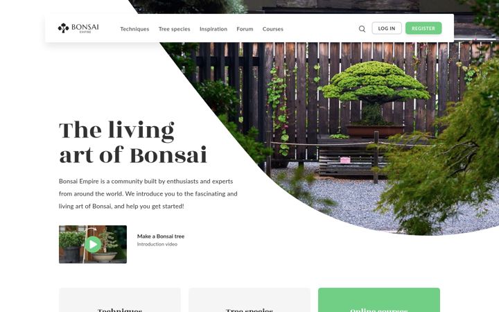 Screenshot of bonsaiempire.com