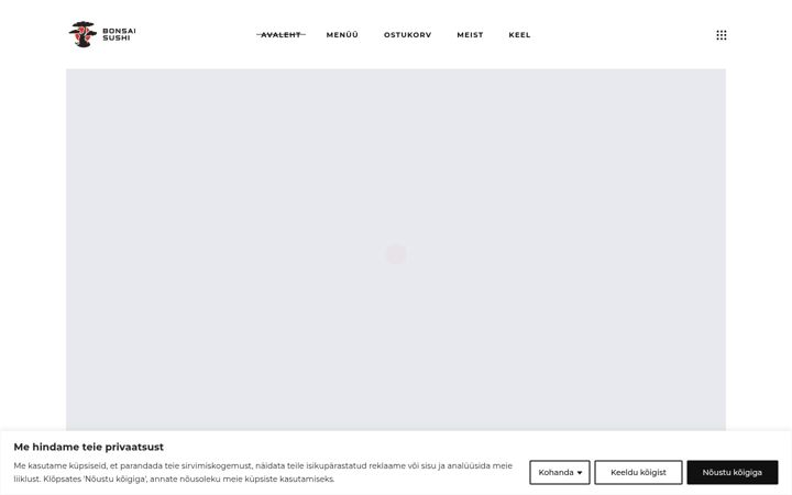 Screenshot of bonsaisushi.ee