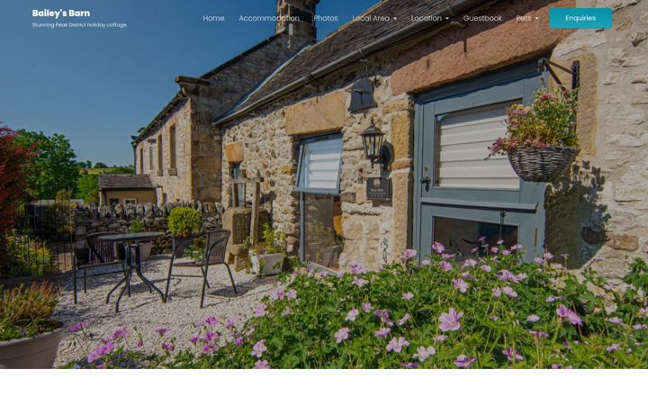 Screenshot of bonsallcottages.co.uk