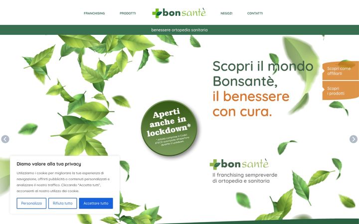 Screenshot of bonsante.it