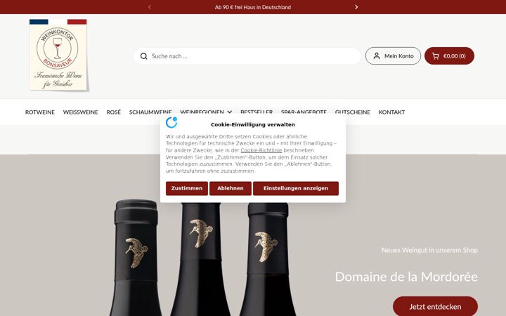 Kuvakaappaus sivustosta bonsaveur.de