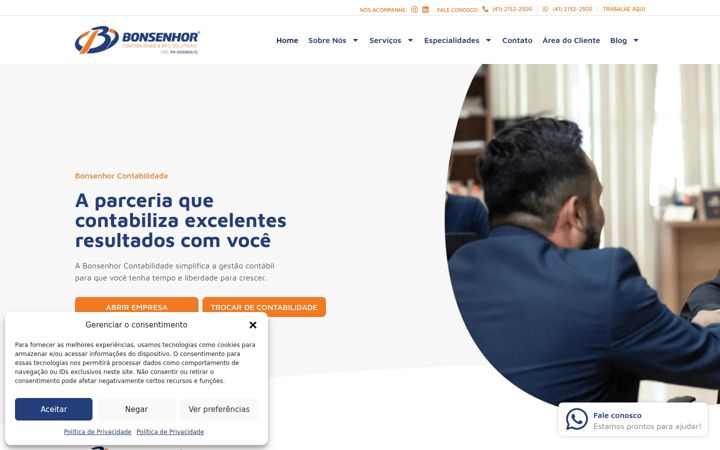 Screenshot of bonsenhor.com.br