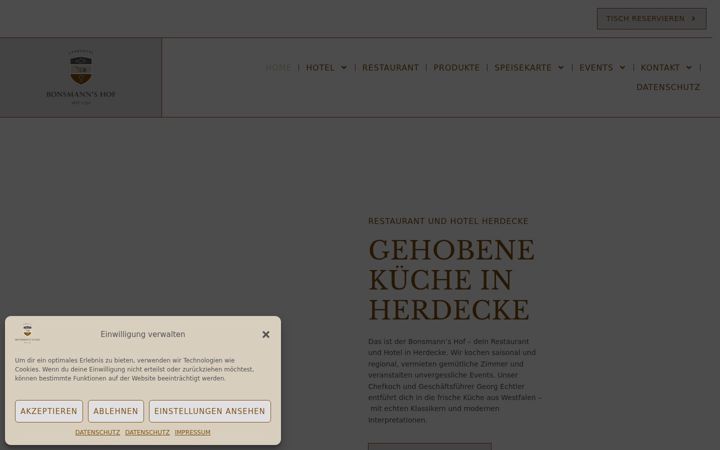 Screenshot of bonsmannshof.de