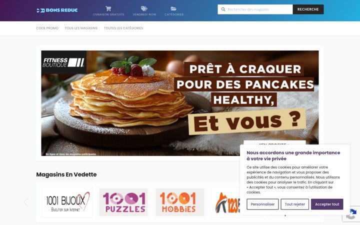 Screenshot of bonsreduc.fr
