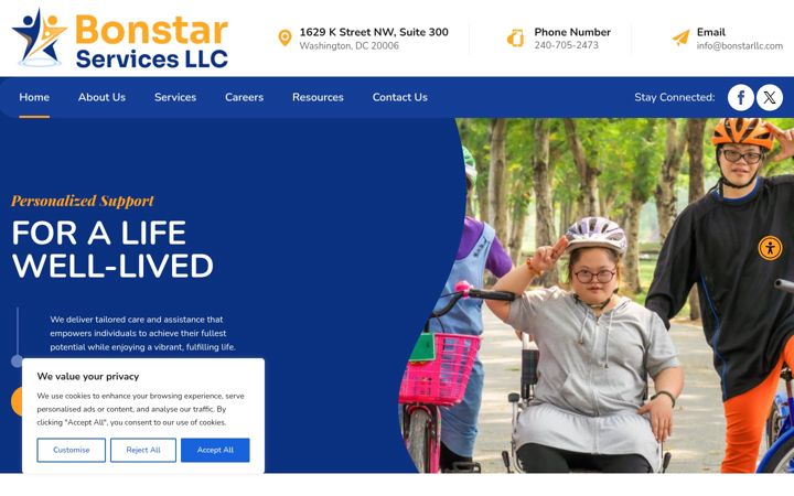 Screenshot of bonstarllc.com