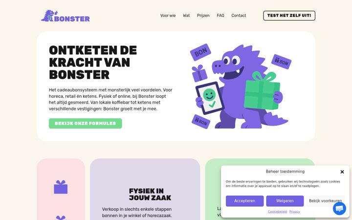 Screenshot of bonster.be