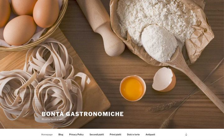 Screenshot of bontagastronomiche.it