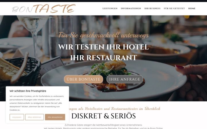 Screenshot of bontaste.de