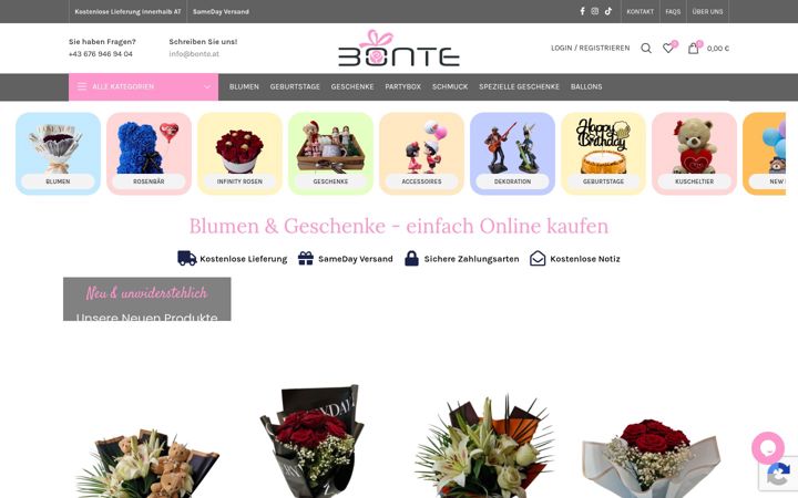 Screenshot of bonte.at