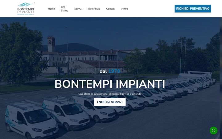 Screenshot of bontempiimpianti.it