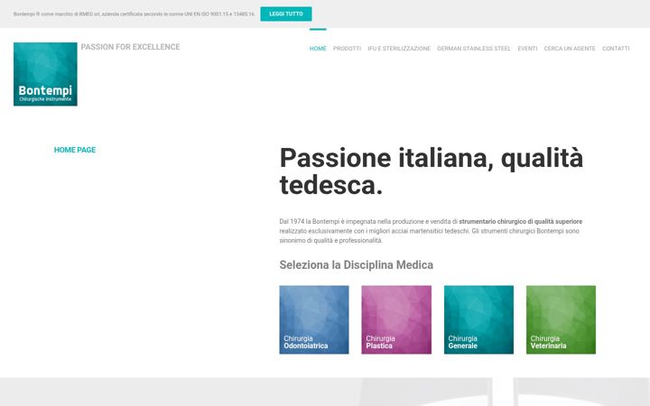 Screenshot of bontempimed.com