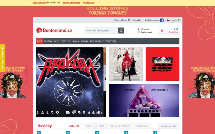 Screenshot of bontonland.cz