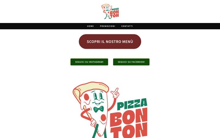 Screenshot of bontonpizzeria.com