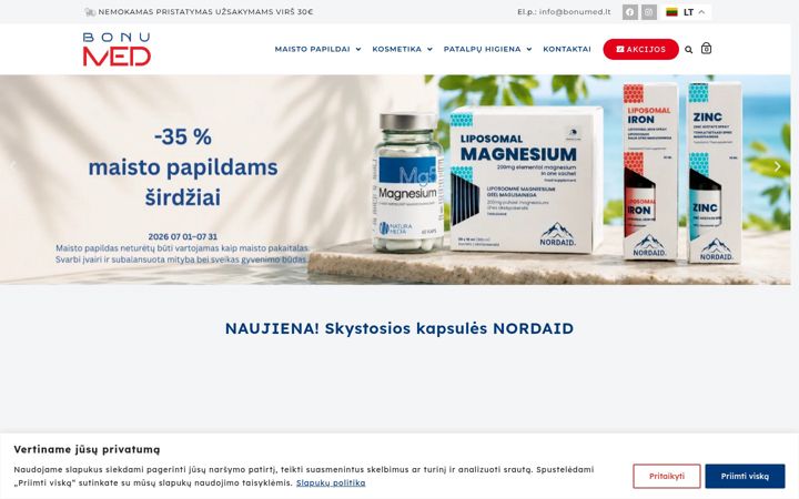 Screenshot of bonumed.lt