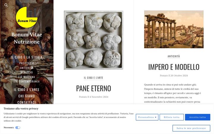 Screenshot of bonumvitaenutrizione.it